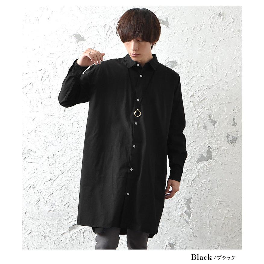 長袖シャツ メンズ シャツ メンズ 長袖 羽織り メンズ ストライプ シャツ メンズ 白シャツ メンズ ロング丈シャツ メンズ 春 春服 秋 秋服 Minority Yahoo 店 通販 Yahoo ショッピング