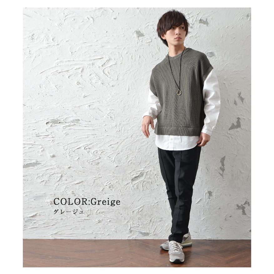 4 15 木 はポイント5倍 シャツ メンズ 長袖 長袖シャツ メンズ 重ね着風 メンズ レイヤード風トップス ニットベスト メンズ ビッグシルエット メンズ Minority Yahoo 店 通販 Yahoo ショッピング