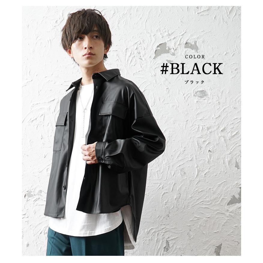 ジャケット メンズ 春 フェイクレザー ジャケット メンズ cpo 
