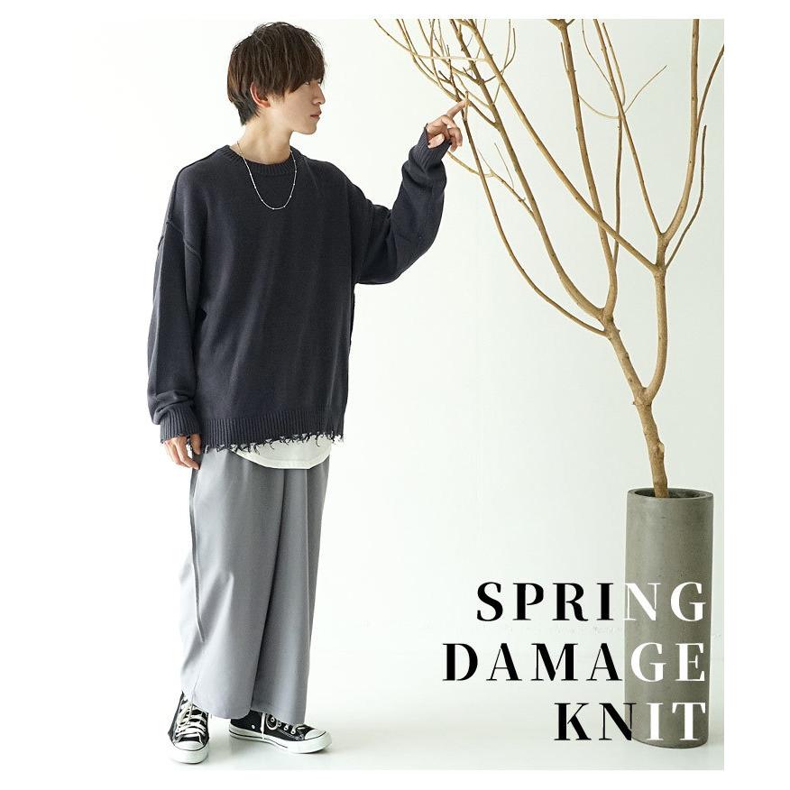MinoriTY（マイノリティ） ビッグシルエット ニットセーター メンズ