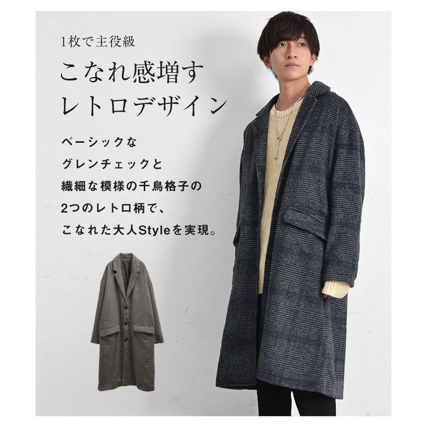 MinoriTY チェスターコート メンズ ロングコート 冬 オーバー MinoriTY チェスターコート メンズ ロングコート 冬 オーバー