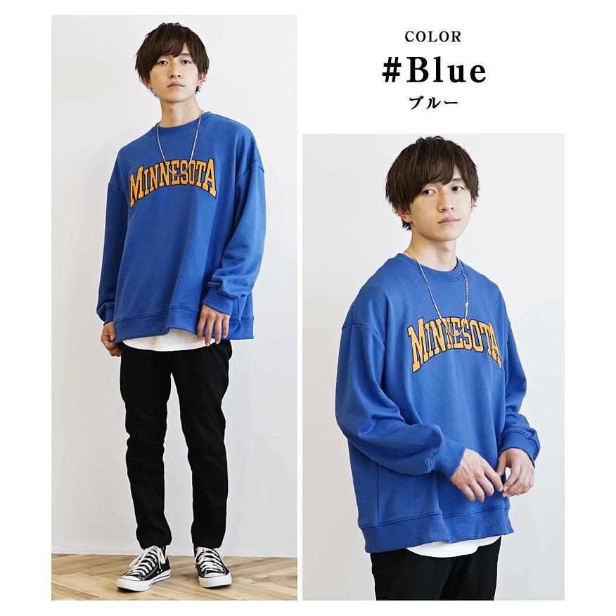MinoriTY（マイノリティ） オーバーサイズ トレーナー メンズ カレッジ