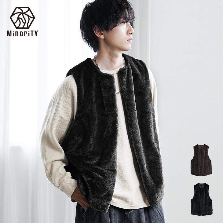 MinoriTY（マイノリティ） 【送料無料】 ベスト メンズ ファーベスト