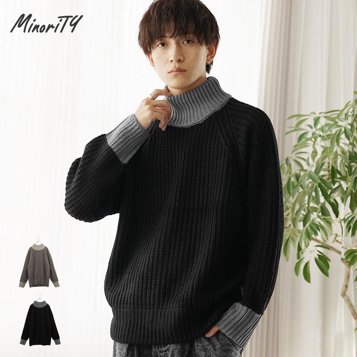 MinoriTY（マイノリティ） オーバーサイズ セーター メンズ 冬服