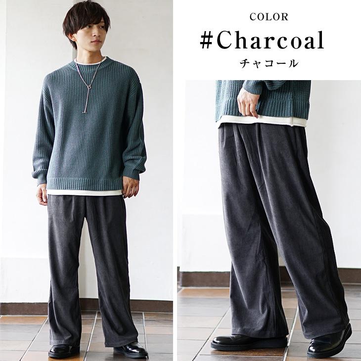 MinoriTY コーデュロイパンツ メンズ ホワイト ワイドパンツ 春 MinoriTY コーデュロイパンツ メンズ ホワイト ワイドパンツ 春