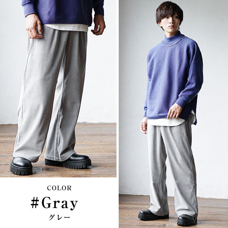 MinoriTY コーデュロイパンツ メンズ ホワイト ワイドパンツ 春 MinoriTY コーデュロイパンツ メンズ ホワイト ワイドパンツ 春