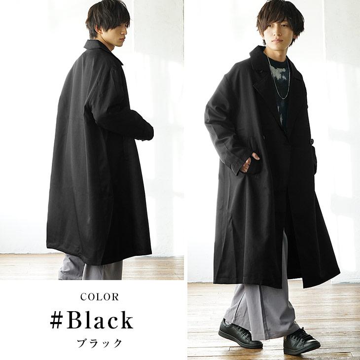 MinoriTY オーバーサイズ ロングコート メンズ カジュアル トレンチ 