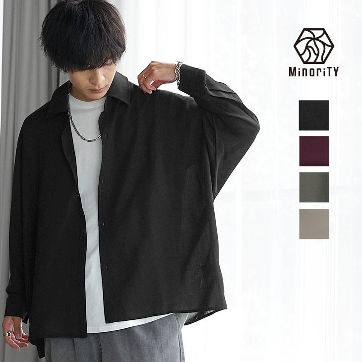 MinoriTY オーバーサイズ シャツ メンズ 長袖シャツ おしゃれ MinoriTY オーバーサイズ シャツ メンズ 長袖シャツ おしゃれ