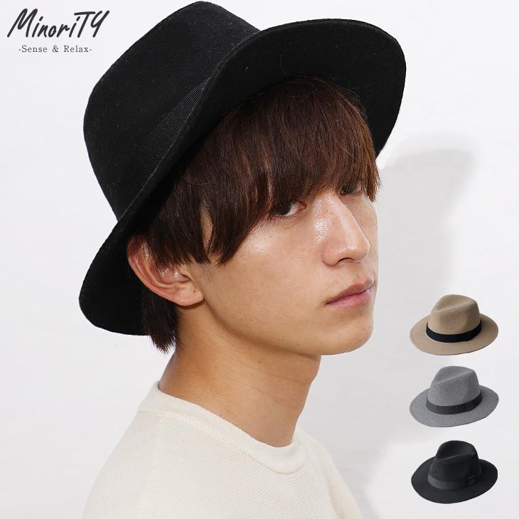 MinoriTY（マイノリティ） フェルトハット メンズ 中折れハット 冬