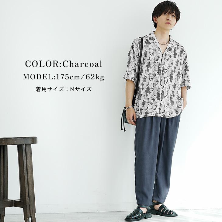 MinoriTY 接触冷感 アンクルパンツ ワイドパンツ メンズ