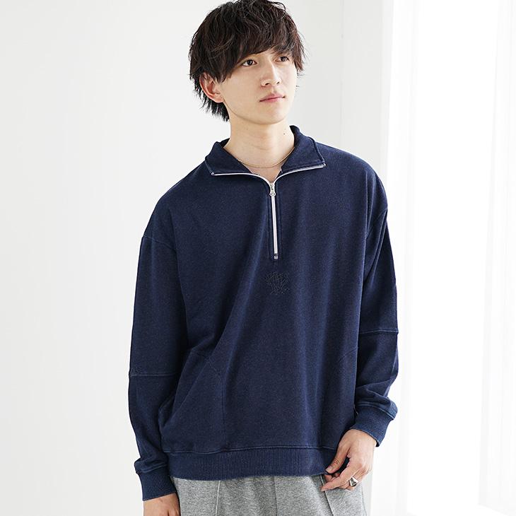 MinoriTY（マイノリティ） ハーフジップ メンズ トレーナー 裏毛