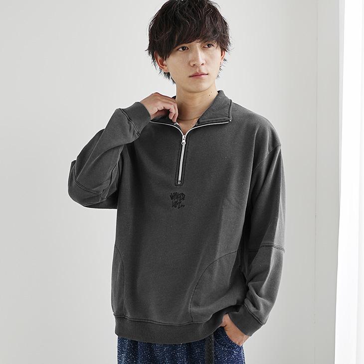 MinoriTY（マイノリティ） ハーフジップ メンズ トレーナー 裏毛