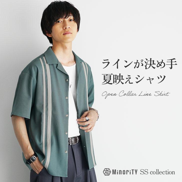 MinoriTY（マイノリティ） オーバーサイズ シャツ 半袖 メンズ 開襟
