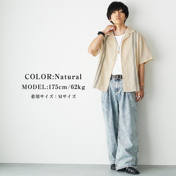 MinoriTY（マイノリティ） オーバーサイズ シャツ 半袖 メンズ 開襟 
