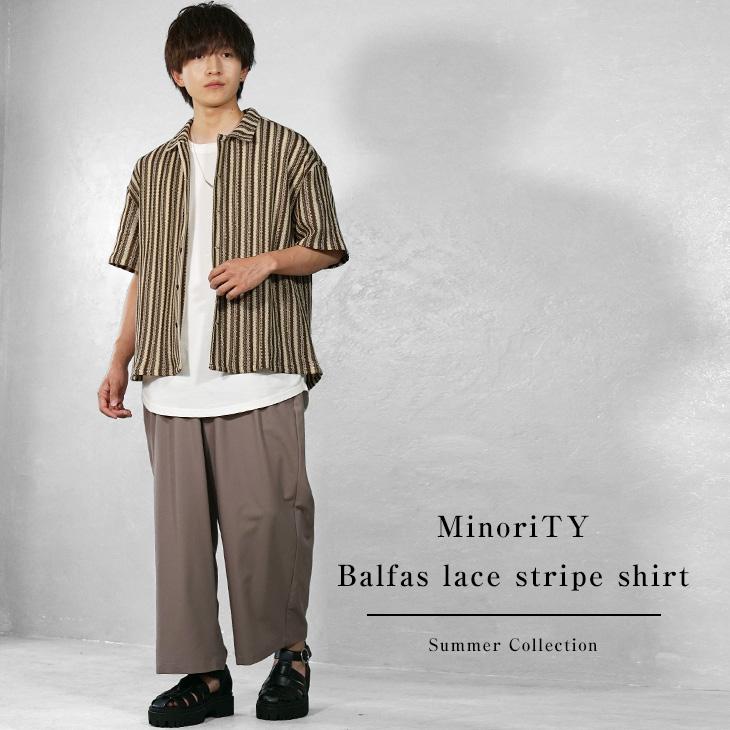 MinoriTY（マイノリティ） シャツ メンズ シャツ 半袖 オーバーサイズ