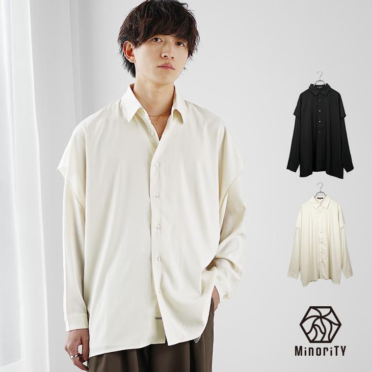 Theory 定価￥26,400- 襟付き長袖シャツ ホワイト Mサイズ 新品 MinoriTY（マイノリティ） 長袖シャツ メンズ シャツ きれいめ