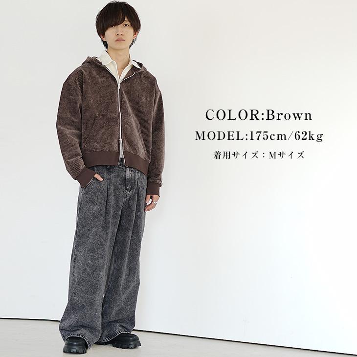 MinoriTY（マイノリティ） パーカー メンズ 厚手 ジップ ショート丈