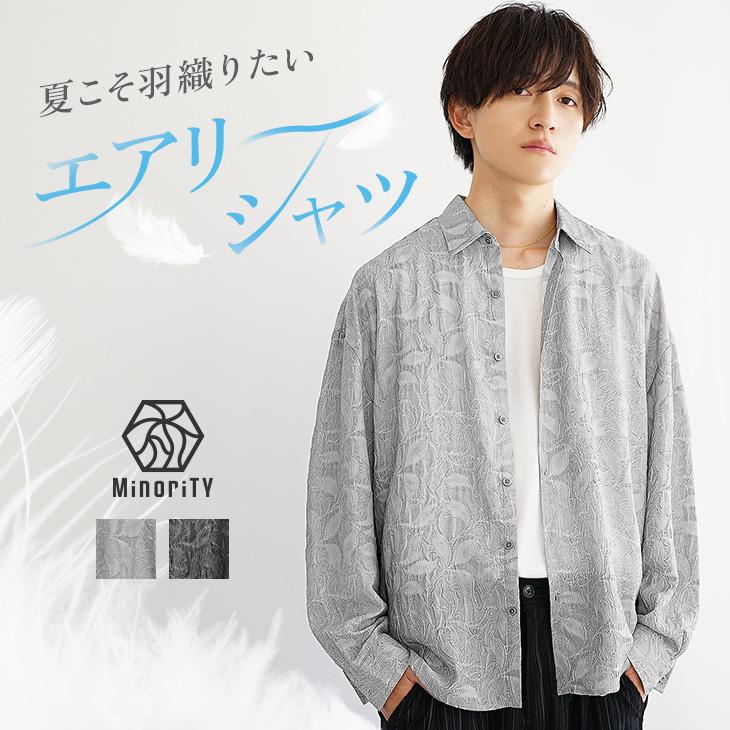 MinoriTY（マイノリティ） シャツ メンズ 長袖 柄シャツ おしゃれ 総柄