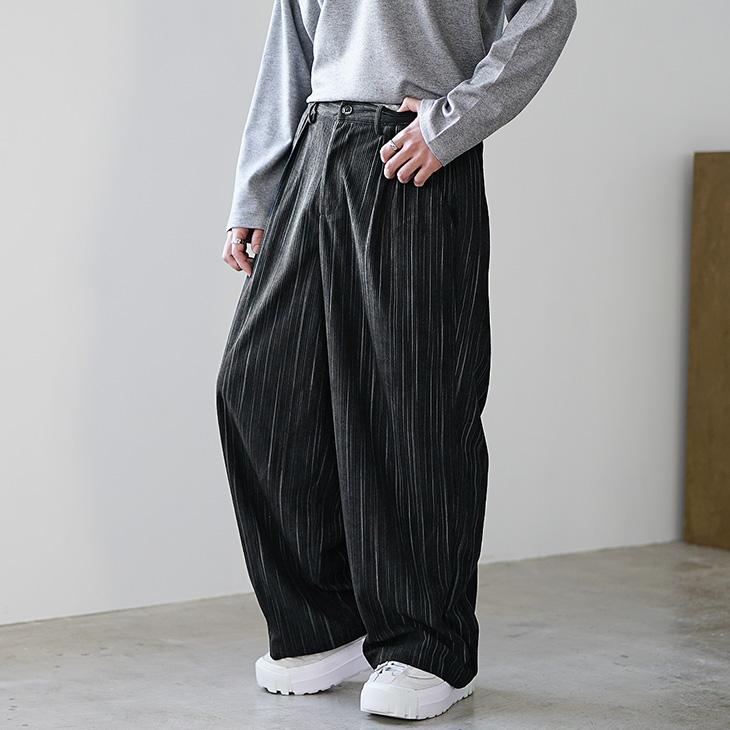 MinoriTY ワイドパンツ メンズ コーデュロイ パンツ おしゃれ MinoriTY ワイドパンツ メンズ コーデュロイ パンツ おしゃれ