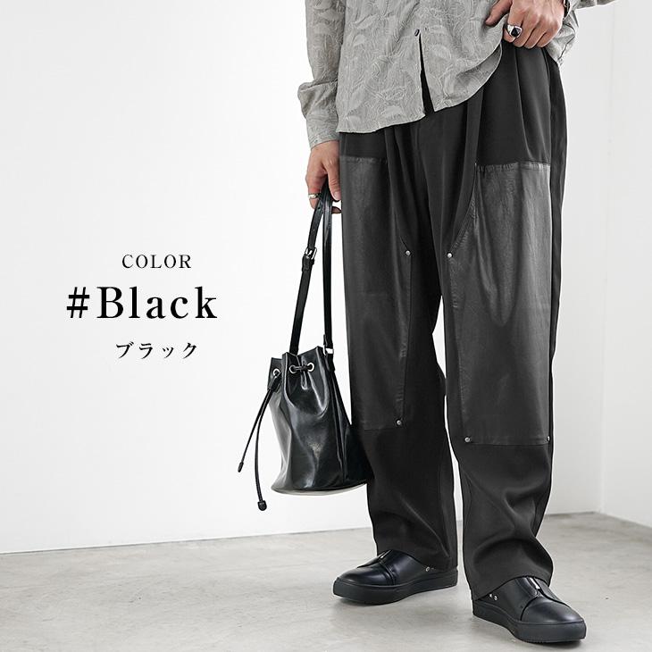 MinoriTY（マイノリティ） スラックス メンズ ダブルニー ワイドパンツ