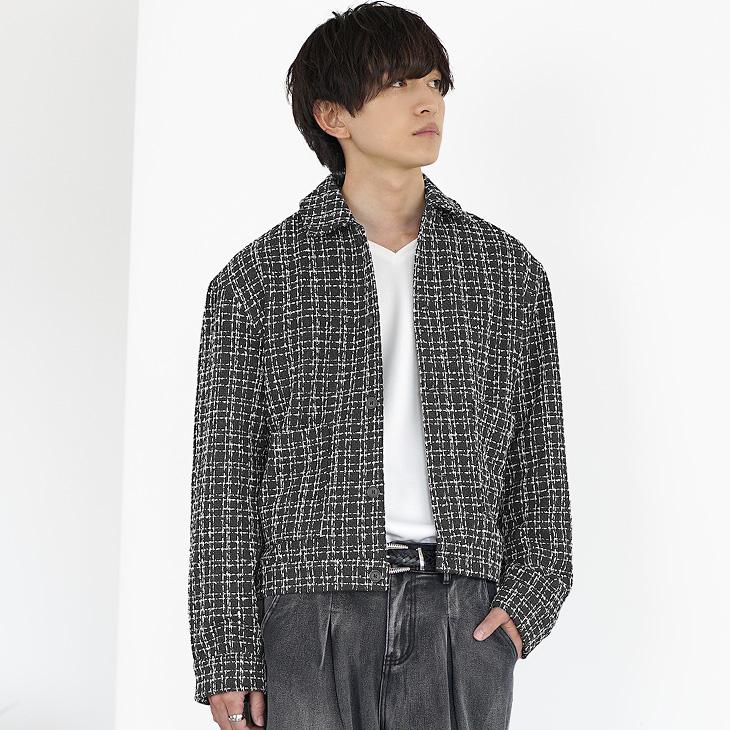 MinoriTY（マイノリティ） ジャケット メンズ ショート丈 ツイード 短