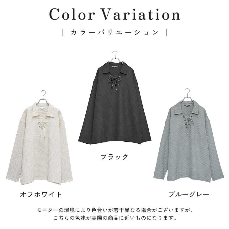 MinoriTY（マイノリティ） ポロシャツ メンズ 長袖 スキッパー ビッグ