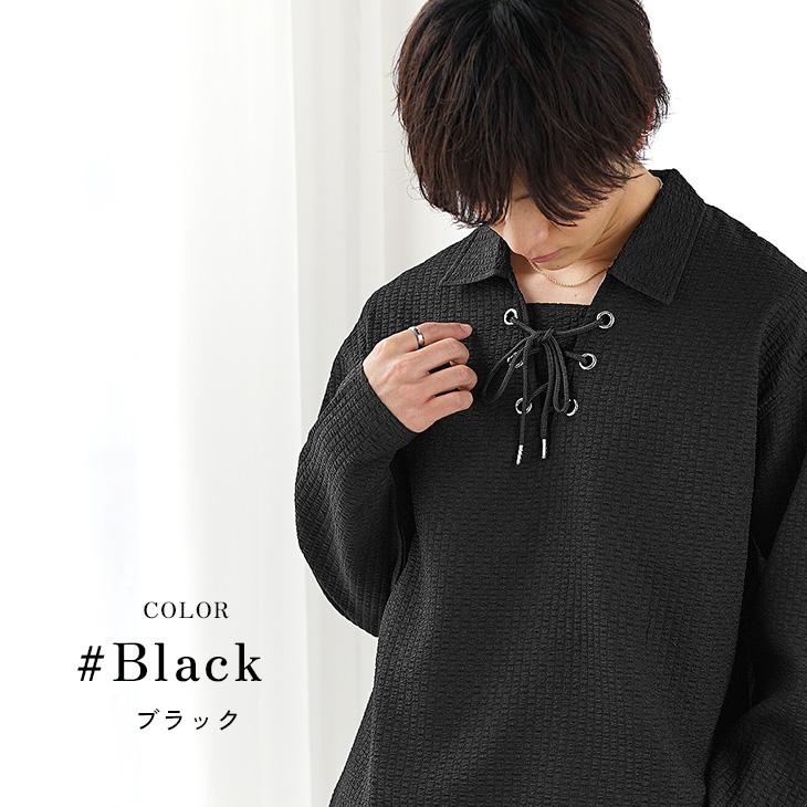 MinoriTY（マイノリティ） ポロシャツ メンズ 長袖 スキッパー ビッグ
