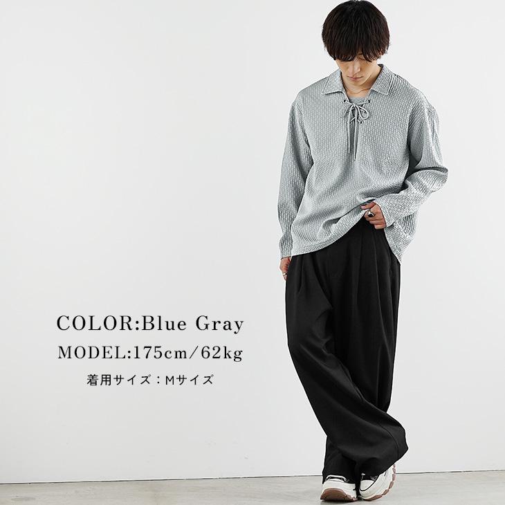 MinoriTY（マイノリティ） ポロシャツ メンズ 長袖 スキッパー ビッグ
