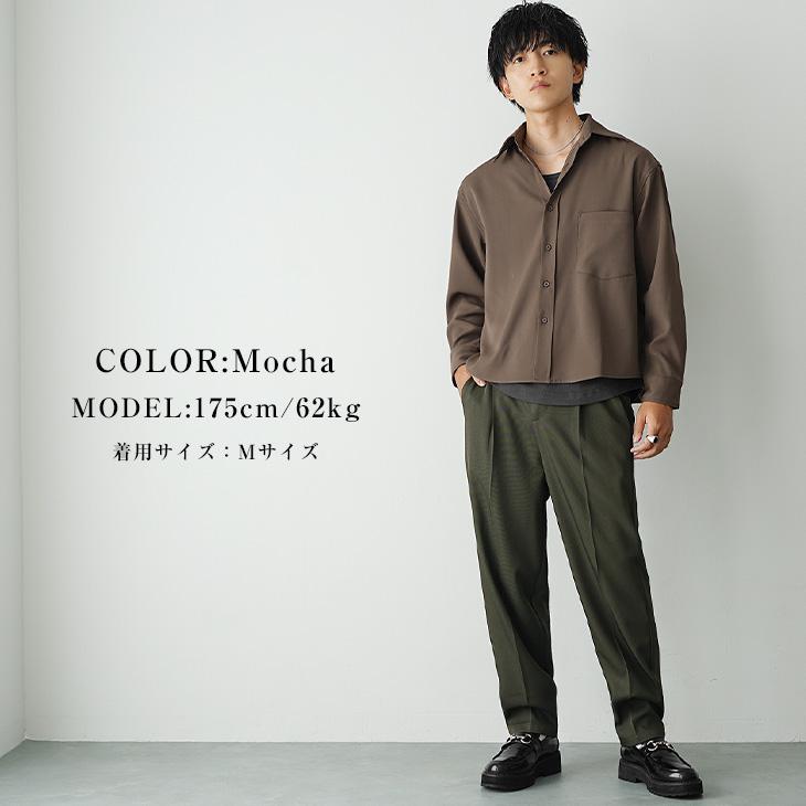 MinoriTY（マイノリティ） シャツ メンズ 長袖 短丈 無地 シンプル