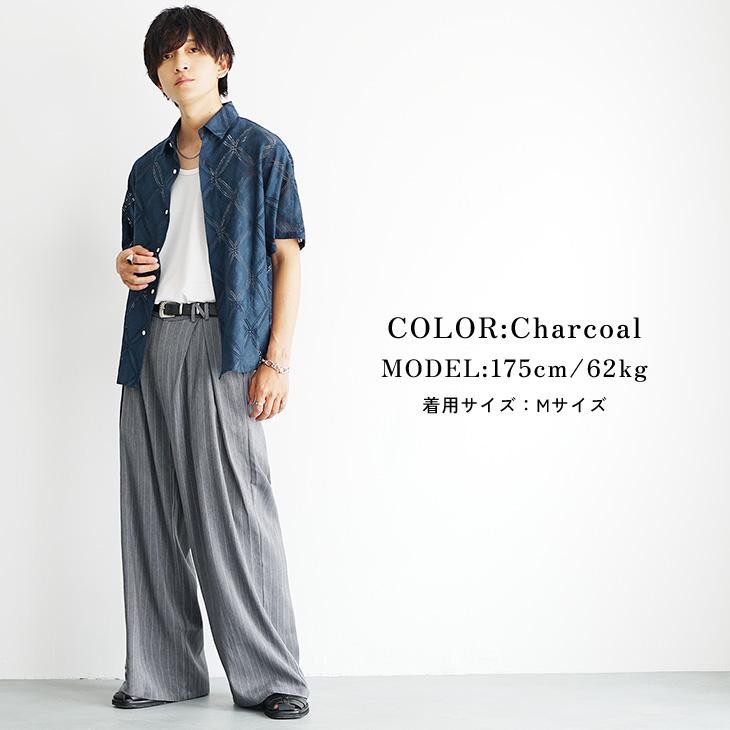 パンツ NORITY wide flare buggy denim MinoriTY スラックス メンズ ワイドパンツ バギー Aライン