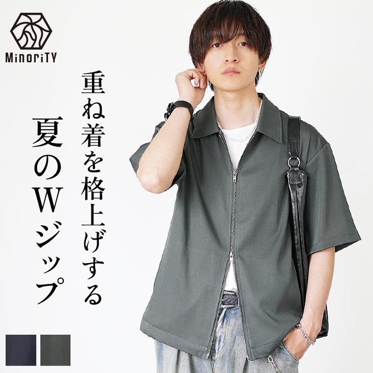 MinoriTY（マイノリティ） シャツ メンズ 半袖 半袖シャツ ダブル