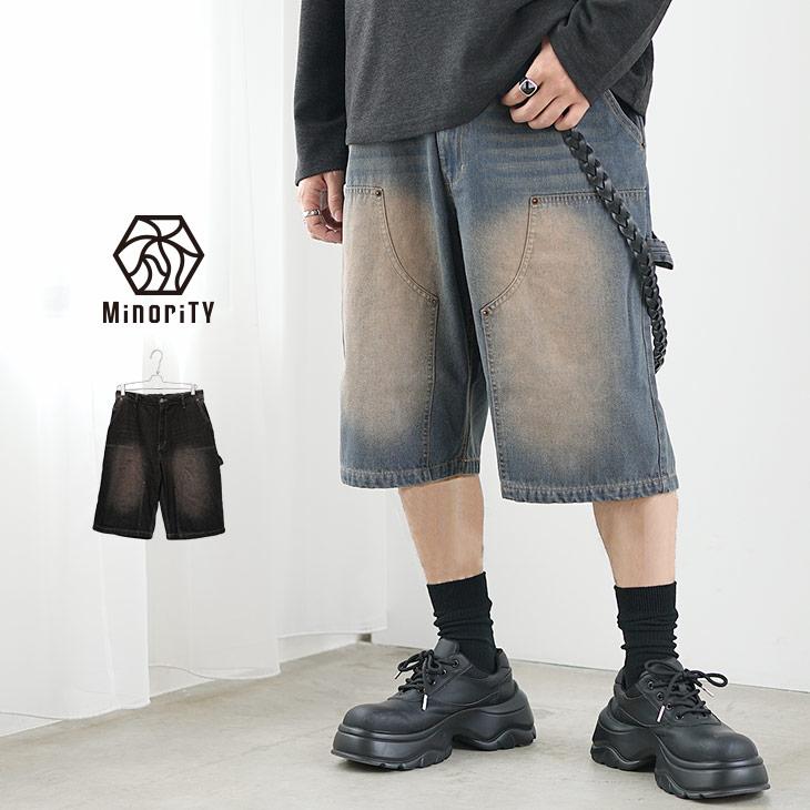 MinoriTY（マイノリティ） ハーフパンツ メンズ デニム ダブルニー