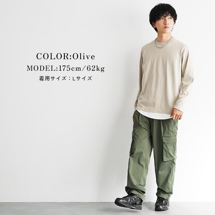 stone  テーパードカーゴパンツ　ミリタリー　カーキ　W30 MinoriTY（マイノリティ） カーゴパンツ メンズ シンプル カジュアル