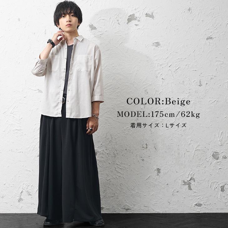 MinoriTY（マイノリティ） オーバーサイズ シャツ メンズ 7分袖