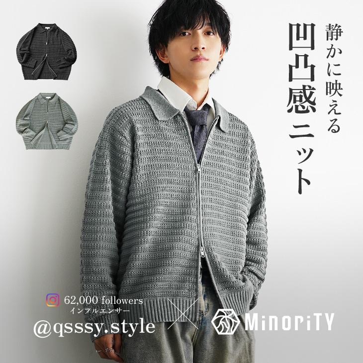 MinoriTY（マイノリティ） ポロシャツ ニット メンズ オーバーサイズ