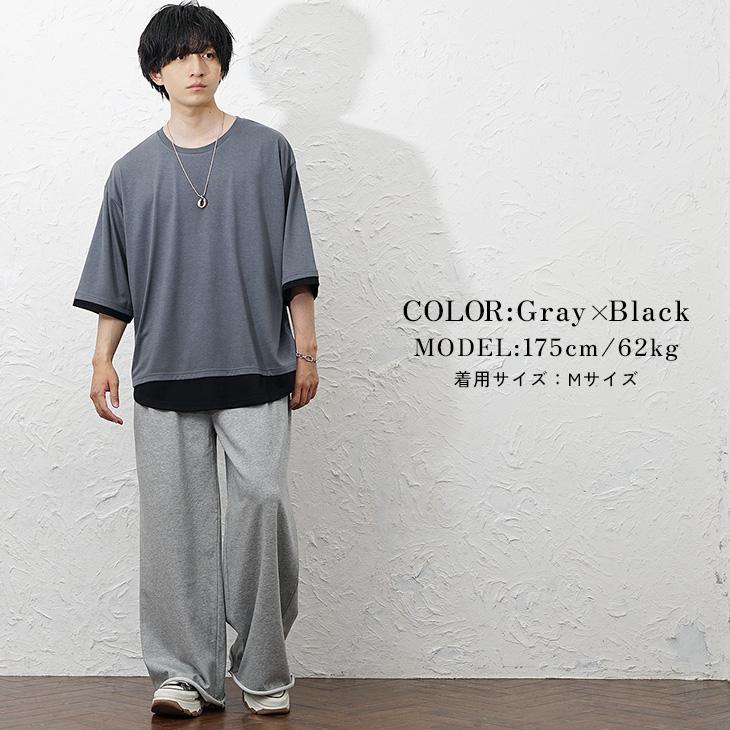 MinoriTY（マイノリティ） Tシャツ メンズ 半袖 フェイクレイヤード 