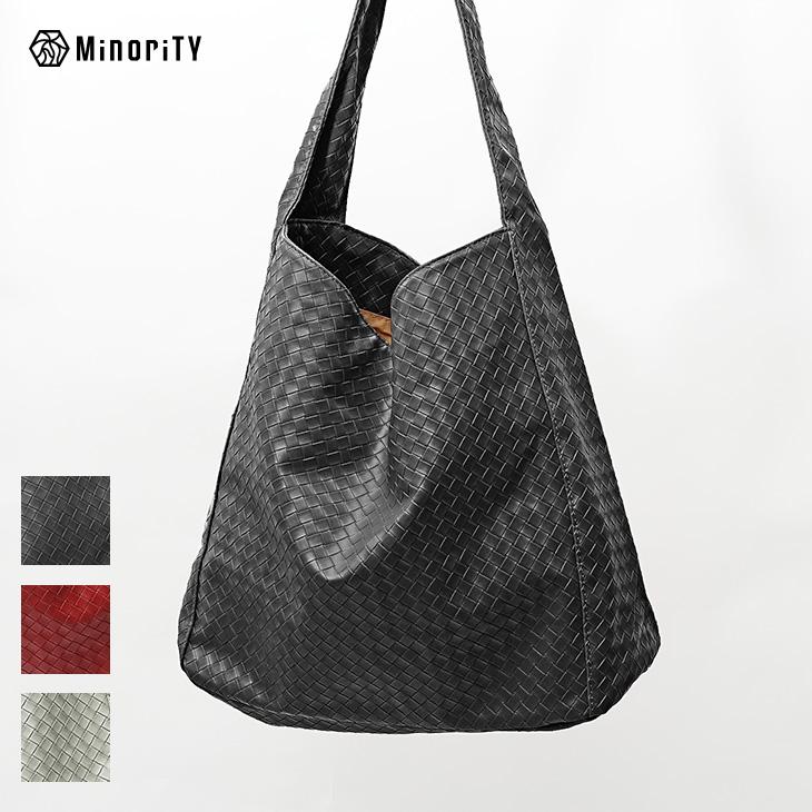MinoriTY（マイノリティ） トートバッグ メンズ レザー 編み込み