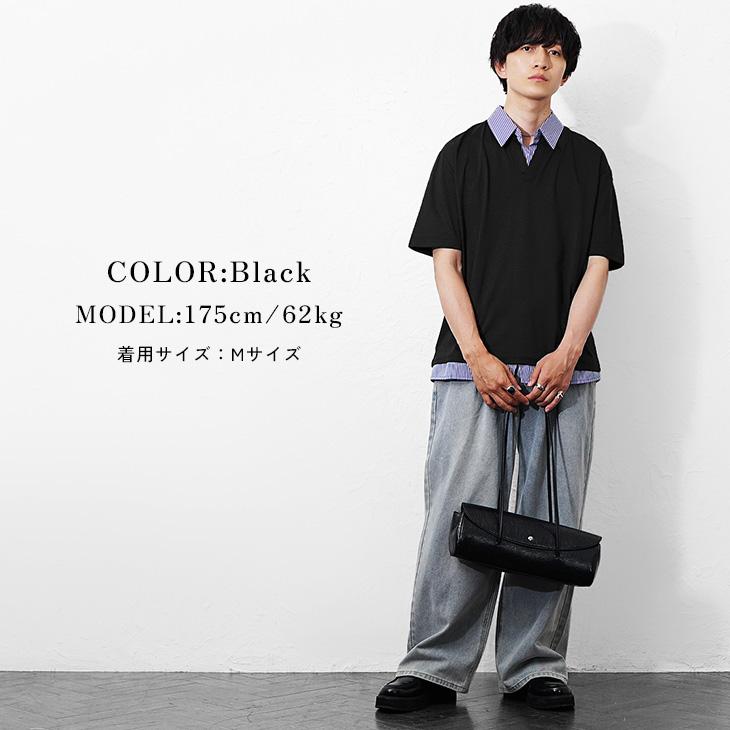 MinoriTY（マイノリティ） シャツ 半袖 メンズ レイヤード Tシャツ