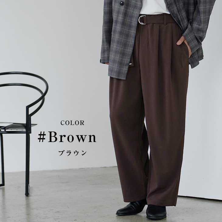 MinoriTY（マイノリティ） ベルト付き ワイドパンツ メンズ ワイド
