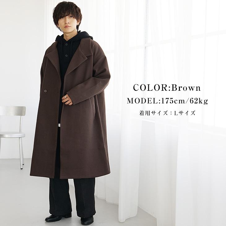 MinoriTY オーバーサイズ チェスターコート メンズ ロングコート MinoriTY オーバーサイズ チェスターコート メンズ ロングコート