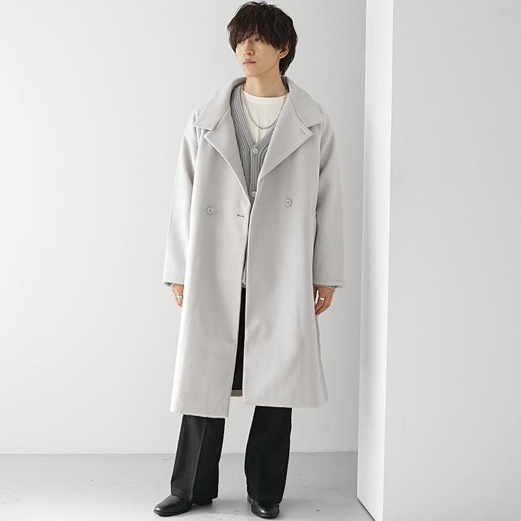 MinoriTY オーバーサイズ チェスターコート メンズ ロングコート MinoriTY オーバーサイズ チェスターコート メンズ ロングコート