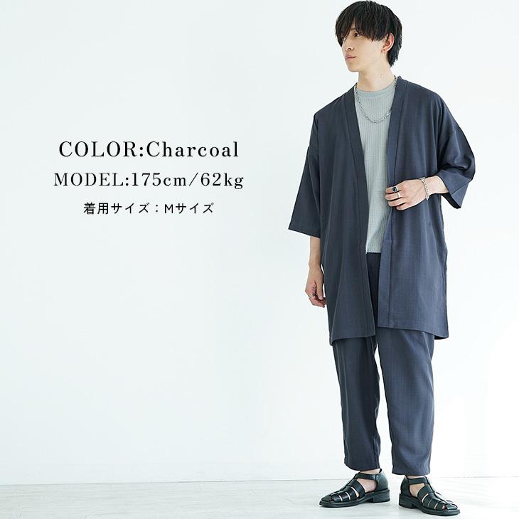 パーティー セットアップ ストライプ シャツ パンツ 韓国 モード MinoriTY セットアップ メンズ 夏 春 カーディガン テーパード