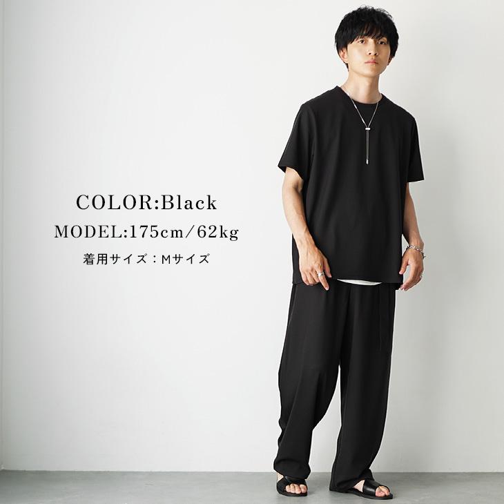 02420 バートン　メンズ　ブラック　上下セット　M MinoriTY（マイノリティ） セットアップ メンズ 半袖 2点セット T