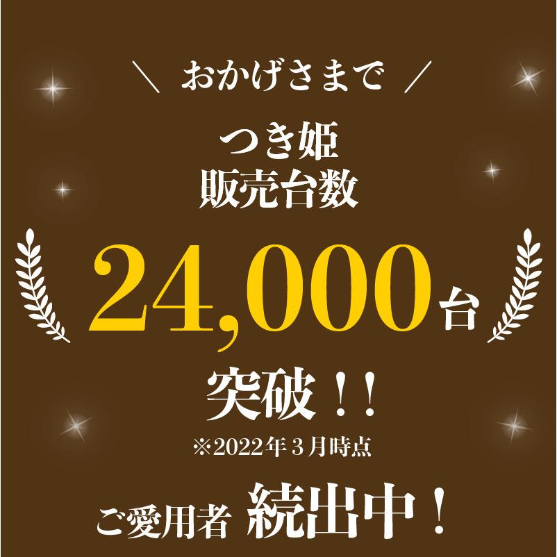 国産 餅つき機 小型 家庭用 3合 つき姫＋もち米２袋セット 公式