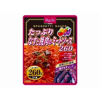 ハチ食品 たっぷりなすと挽肉のミートソース 袋 260g 20個入1箱セット