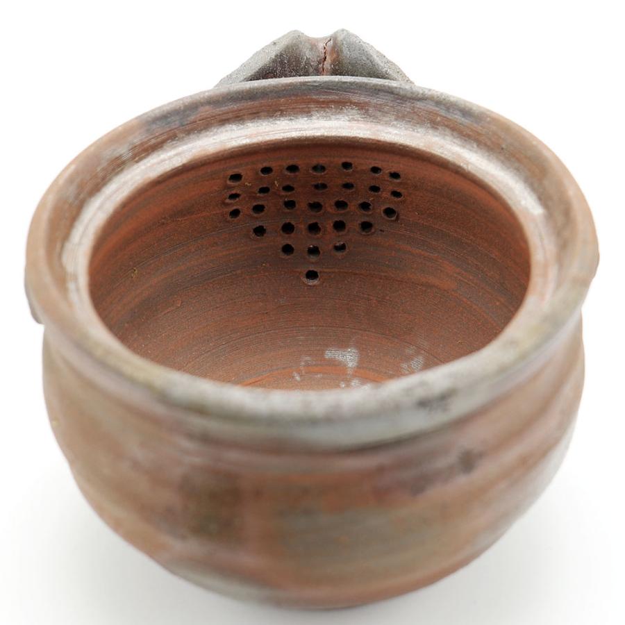 備前焼パンダ摘み宝瓶 内側蓋釉薬掛け 備前焼パンダ宝瓶（桐箱付き）作家：森脇 弘行 - 備前焼通販