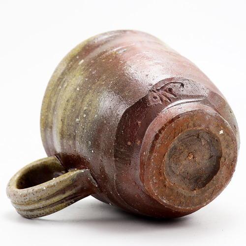 備前焼 コーヒーカップ＆ソーサセット 作家 石田育男 bizen