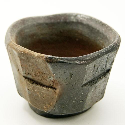備前焼  陶古徳利とお猪口 備前焼 窯変 面取り徳利 お猪口 セット 陶器 : 抹茶やお茶と茶道具の茶