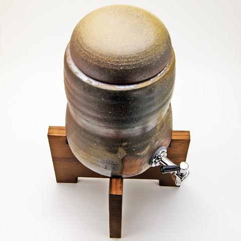 備前焼 焼酎サーバー 台付き 陶器 : 抹茶やお茶と茶道具の茶匠みのる園
