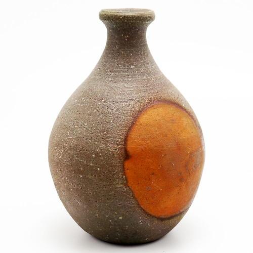 備前焼 吉田善右衛門光里造 徳利 酒盃 窯変 箱付 酒器セット / 酒器 備前焼 吉田善右衛門光里造 徳利 酒盃 窯変 箱付 酒器セット /